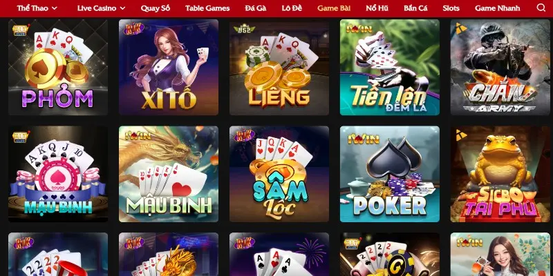 XO88 14 Game bài nhiều trò chơi đa dạng tại XO88
